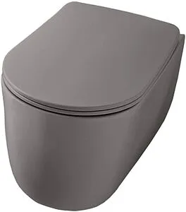 Унитаз подвесной безободковый Kerasan Nolita Tornado Ferro matt 531589 Унитаз подвесной безободковый Kerasan Nolita Tornado Ferro matt 531589, 1