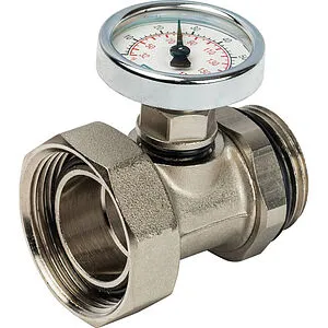 Тройник коллекторный с термометром (0-80°С) 1&quot;н x 1&quot;нг Luxor CR 499 68559803, 1