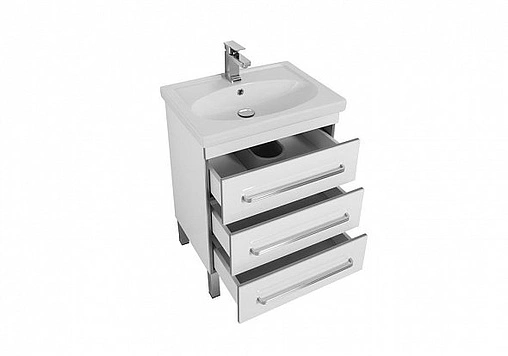 Тумба под умывальник напольная Aquanet Сиена 60 белый 00186368