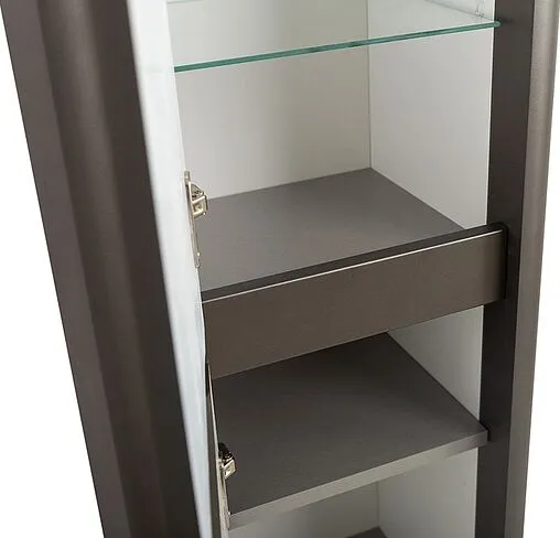 Шкаф-пенал подвесной Cezares Relax 40 оружейная сталь RELAX-1500-2A-SO-GM