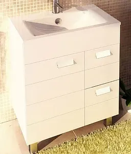 Тумба-умывальник напольная Comforty Модена 75 белый Тумба-умывальник напольная Comforty Модена 75 белый, 1