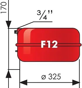 Расширительный бак Джилекс 12F 12л 3 бар 7712 Расширительный бак Джилекс 12F 12л 3 бар 7712, 2