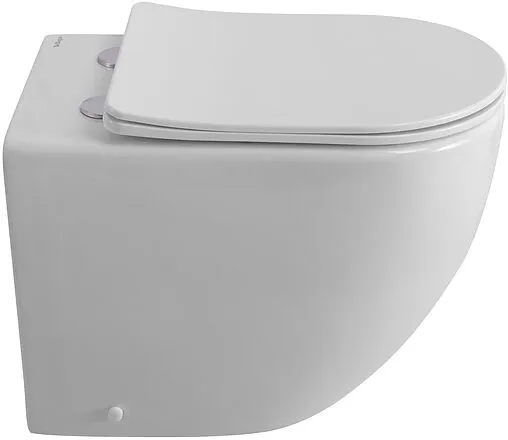 Унитаз приставной безободковый BelBagno Sfera-R белый BB2141CBR/SC Унитаз приставной безободковый BelBagno Sfera-R белый BB2141CBR/SC