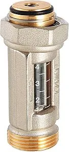 Расходомер проходной 1-4 л/мин. ¾&quot;ек x ¾&quot;ек Valtec VT.FLC15.0.0, 1