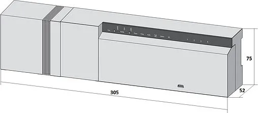 Радиоуправляемый базовый блок в комплекте с трансформатором 4 зоны НЗ 24В TECEfloor Base 24 77440030