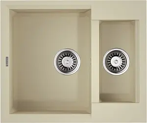 Мойка кухонная Omoikiri Sakaime-60-2-BE ваниль 4993909, 1