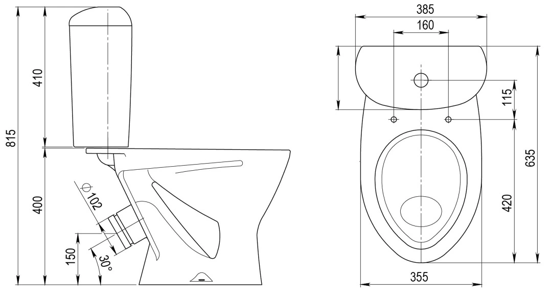 Унитаз-компакт Santeri Версия белый 1.P401.5.S00.00B.F Унитаз-компакт Santeri Версия белый 1.P401.5.S00.00B.F