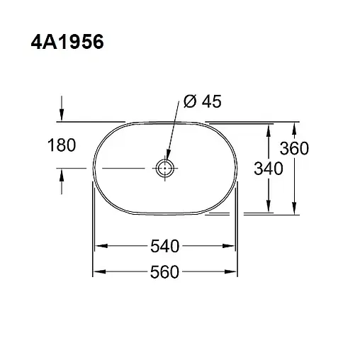 Раковина Villeroy&amp;Boch Collaro CeramicPlus 56 белый 4A1956R1