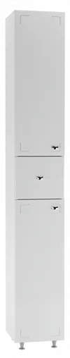 Шкаф-пенал напольный Айсберг Классик 30 L белый DA1009P