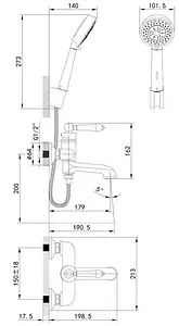 Смеситель для ванны IDDIS Oxford хром OXFSB02i02 Смеситель для ванны IDDIS Oxford хром OXFSB02i02, 2