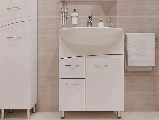 Тумба-умывальник напольная Cersanit Erica New 60 белый F-SU-ERN-ERI60+S-UM-ERI60/1-w