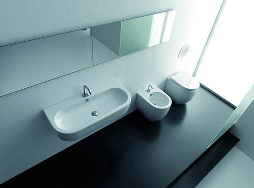 Биде напольное Kerasan Flo белый 312101