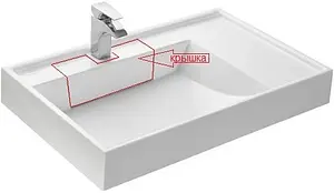 Крышка выпуска для раковины Aquaton Рейн белый 1A721235RW010 Крышка выпуска для раковины Aquaton Рейн белый 1A721235RW010, 2