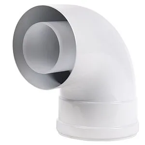 Колено для дымохода Ø 60/100мм ∠ 90° (PP) для конденсационных котлов Royal Thermo RTF20.069, 2