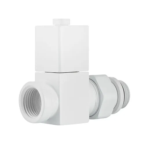 Комплект вентилей запорных прямых ½" в/н Royal Thermo Cube белый RTE 56.0005 Комплект вентилей запорных прямых ½" в/н Royal Thermo Cube белый RTE 56.0005