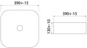 Раковина IDDIS Bridge 40 черный матовый BRIBM04i27 Раковина IDDIS Bridge 40 черный матовый BRIBM04i27, 2