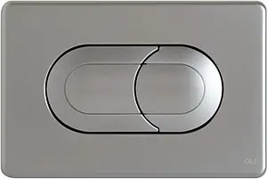 Клавиша смыва для унитаза OLI Salina 640086 хром матовый Клавиша смыва для унитаза OLI Salina 640086 хром матовый, 1