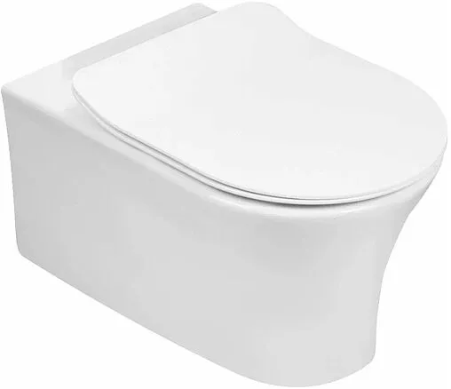 Комплект 6 в 1 Jacob Delafon Aleo E21731RU-00 с кнопкой E36496-00 белый глянцевый