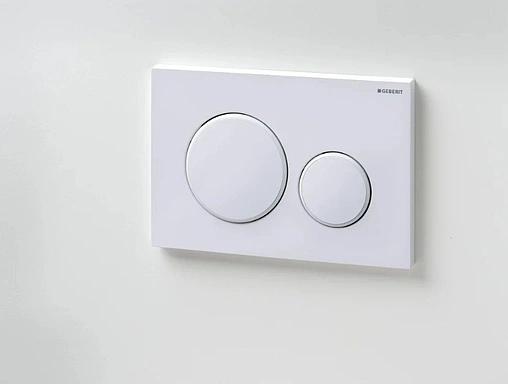 Клавиша смыва для унитаза Geberit Sigma 20 115.882.01.1 белый матовый лак