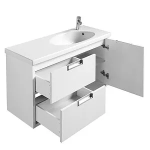 Тумба под умывальник подвесная Roca Etna 100 белый глянец 857302806 Тумба под умывальник подвесная Roca Etna 100 белый глянец 857302806, 3