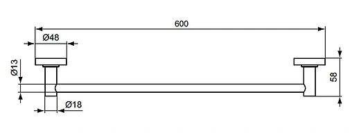Полотенцедержатель Ideal Standard IOM хром A9118AA