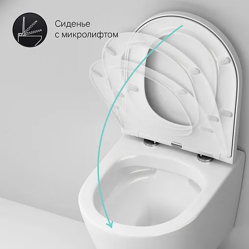 Унитаз подвесной безободковый Am.Pm Sense FlashClean белый C741701SC