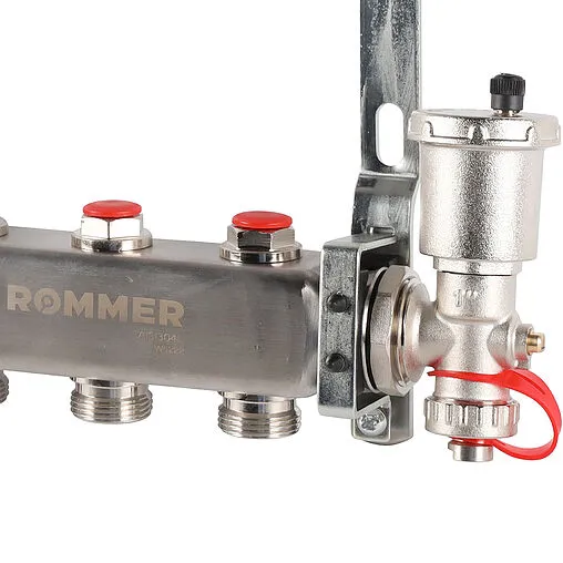 Группа коллекторная без расходомеров 3 отвода 1&quot;в/в x ¾&quot;ек Rommer RMS-3210-000003