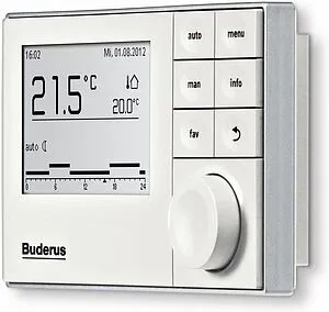Комнатный терморегулятор Buderus RC310 White 7738111128 Комнатный терморегулятор Buderus RC310 White 7738111128, 2