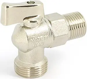 Кран шаровый угловой для бытовой техники ½"н x ¾"н Uni-fitt 181N2300 Кран шаровый угловой для бытовой техники ½"н x ¾"н Uni-fitt 181N2300, 4