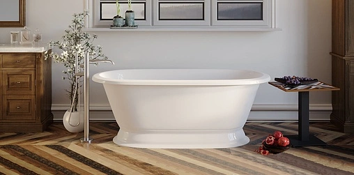 Ванна отдельностоящая из искусственного камня Esse Devon 174.5x79.5 белый EDEV1745