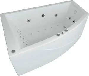 Ванна акриловая с гидромассажем Aquatek Оракул 180х125 R с фронтальной и боковыми панелями с каркасом (разборный), с гидромассажем (пневмоуправление) ORK180-0000014, 4