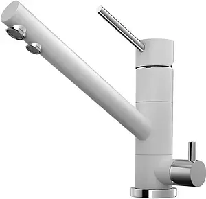 Смеситель для кухни с подключением к фильтру Omoikiri Tonami-WH белый/хром 4994061, 1