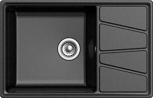 Мойка кухонная GranFest Vertex V-780L черный