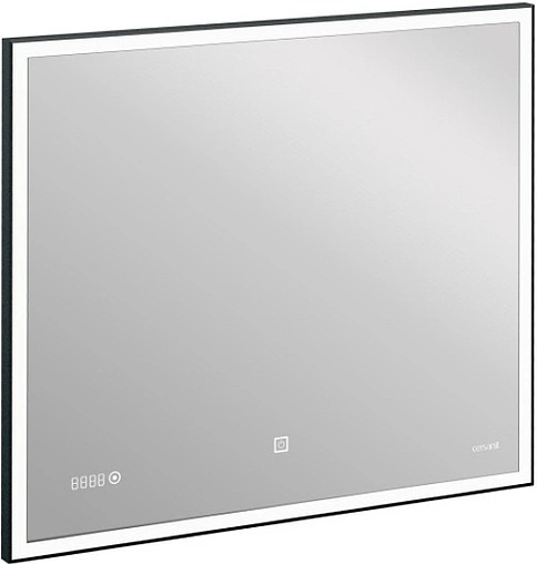 Зеркало с подсветкой Cersanit Led 80 с подогревом чёрный KN-LU-LED011*80-d-Os