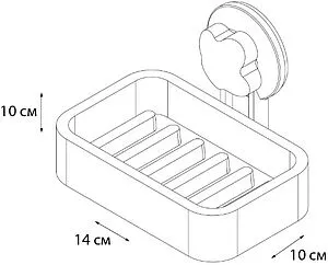 Мыльница Grampus Blonde белый GR-7087 Мыльница Grampus Blonde белый GR-7087, 2
