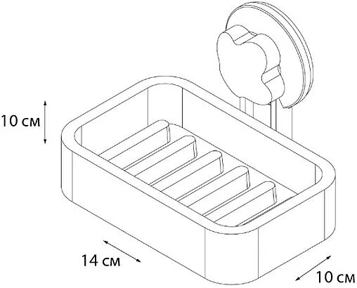 Мыльница Grampus Blonde белый GR-7087 Мыльница Grampus Blonde белый GR-7087