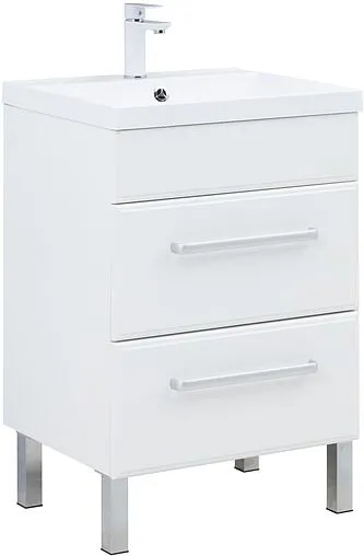 Тумба-умывальник Aquanet Лукка 60 белый 00302396+00281220