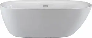 Ванна акриловая отдельностоящая Cerutti SPA Como 170x75x60 B-7123 Ванна акриловая отдельностоящая Cerutti SPA Como 170x75x60 B-7123, 1