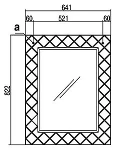 Зеркало Aquaton Венеция 65 белый 1A155302VNL10 Зеркало Aquaton Венеция 65 белый 1A155302VNL10, 2