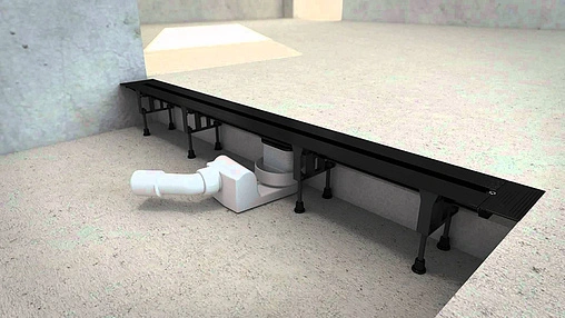 Лоток душевой 300-1200мм h=115мм 0.8л/сек Viega Advantix Vario 4965.1 686277