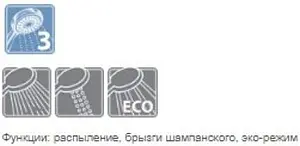 Лейка верхнего душа Lemark хром LM8043C, 2