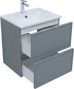 Тумба-умывальник Aquanet Арт 60 мисти грин 00313274+00306390, 5