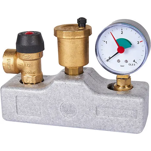 Группа безопасности котла до 50 кВт 1" 3 бар Stout SVS-0040-055032 Группа безопасности котла до 50 кВт 1" 3 бар Stout SVS-0040-055032