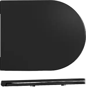 Крышка-сиденье для унитаза с микролифтом ISVEA F50 черный матовый 40KF0521I-S, 1