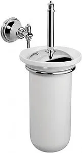 Ёршик для унитаза Am.Pm 5 O Clock хром/белый A2533300 Ёршик для унитаза Am.Pm 5 O Clock хром/белый A2533300, 1