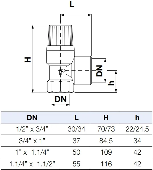 Клапан предохранительный ½&quot; 6 бар WATTS SVW 6 10004703