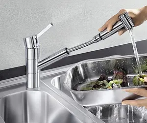 Смеситель для кухни с выдвижным изливом Blanco Tivo-s хром 517648 Смеситель для кухни с выдвижным изливом Blanco Tivo-s хром 517648, 5