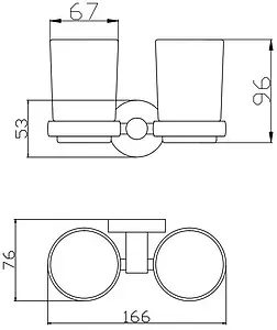 Стакан двойной Rav Slezak Colorado хром COA0202, 2