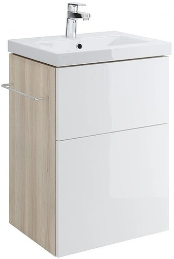 Тумба-умывальник Cersanit Smart 50 белый/ясень B-SU-SMA-CO50/Wh+