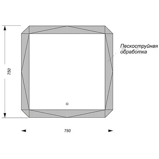 Зеркало с подсветкой Sanita Luxe Line 75 LIN75SLMRKCS0010